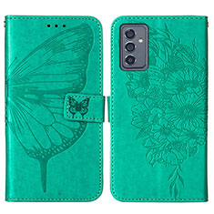 Custodia Portafoglio In Pelle Farfalla Cover con Supporto Y01B per Samsung Galaxy A05s Verde