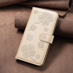 Custodia Portafoglio In Pelle Fiori Cover con Supporto BF2 per Huawei Honor 90 5G Oro