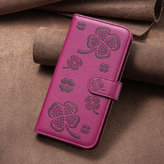 Custodia Portafoglio In Pelle Fiori Cover con Supporto BF2 per Huawei Honor 90 5G Rosa Caldo