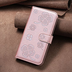 Custodia Portafoglio In Pelle Fiori Cover con Supporto BF2 per Huawei Honor 90 Lite 5G Oro Rosa