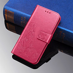 Custodia Portafoglio In Pelle Fiori Cover con Supporto L01 per Xiaomi Mi 11 5G Rosso