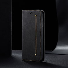 Custodia Portafoglio In stoffa con Supporto B01S per Samsung Galaxy M52 5G Nero