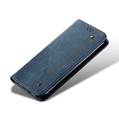Custodia Portafoglio In stoffa con Supporto B01S per Xiaomi Mi 13 Pro 5G Blu