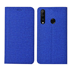 Custodia Portafoglio In stoffa con Supporto H01 per Huawei Nova 4e Blu