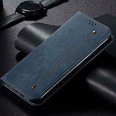 Custodia Portafoglio In stoffa con Supporto H01 per Samsung Galaxy S20 Ultra 5G Blu