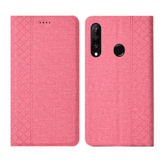 Custodia Portafoglio In stoffa con Supporto H02 per Huawei Nova 4e Rosa