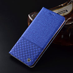 Custodia Portafoglio In stoffa con Supporto H12P per Huawei Honor Magic4 Lite 5G Blu