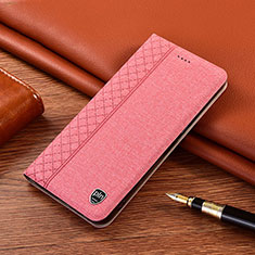 Custodia Portafoglio In stoffa con Supporto H12P per Samsung Galaxy Note 20 Ultra 5G Rosa