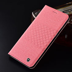 Custodia Portafoglio In stoffa con Supporto H13P per Samsung Galaxy Note 10 Lite Rosa