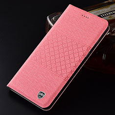 Custodia Portafoglio In stoffa con Supporto H13P per Samsung Galaxy S23 Ultra 5G Rosa