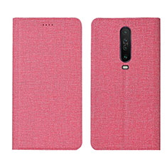 Custodia Portafoglio In stoffa con Supporto L01 per Xiaomi Redmi K30 4G Rosa
