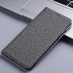 Custodia Portafoglio In stoffa con Supporto per Samsung Galaxy Note 10 Lite Grigio
