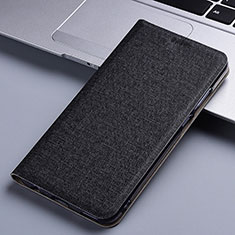Custodia Portafoglio In stoffa con Supporto per Samsung Galaxy Note 10 Lite Nero