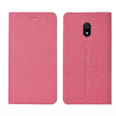 Custodia Portafoglio In stoffa con Supporto per Xiaomi Redmi 8A Rosa