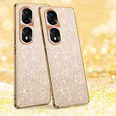 Custodia Silicone Cover Morbida Bling-Bling GS1 per Huawei Honor 70 Pro+ Plus 5G Oro