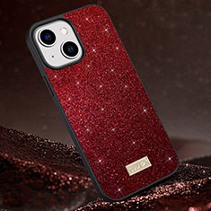 Custodia Silicone Cover Morbida Bling-Bling LD1 per Apple iPhone 14 Plus Rosso