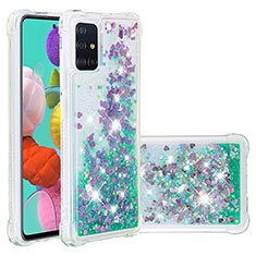 Custodia Silicone Cover Morbida Bling-Bling S01 per Samsung Galaxy M40S Verde