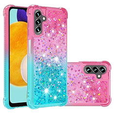 Custodia Silicone Cover Morbida Bling-Bling S02 per Samsung Galaxy A13 5G Rosa