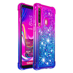Custodia Silicone Cover Morbida Bling-Bling S02 per Samsung Galaxy A9 (2018) A920 Viola