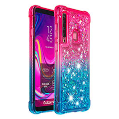 Custodia Silicone Cover Morbida Bling-Bling S02 per Samsung Galaxy A9 Star Pro Rosa