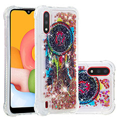 Custodia Silicone Cover Morbida Bling-Bling S03 per Samsung Galaxy A01 SM-A015 Multicolore