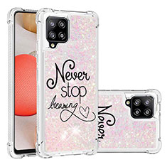 Custodia Silicone Cover Morbida Bling-Bling S03 per Samsung Galaxy A42 5G Multicolore