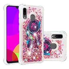 Custodia Silicone Cover Morbida Bling-Bling S03 per Samsung Galaxy M10S Multicolore