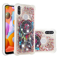 Custodia Silicone Cover Morbida Bling-Bling S03 per Samsung Galaxy M11 Multicolore