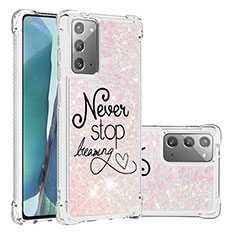 Custodia Silicone Cover Morbida Bling-Bling S03 per Samsung Galaxy Note 20 5G Multicolore