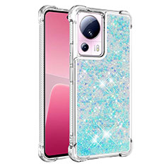 Custodia Silicone Cover Morbida Bling-Bling S03 per Xiaomi Mi 13 Lite 5G Azzurro