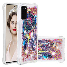 Custodia Silicone Cover Morbida Bling-Bling S04 per Samsung Galaxy S20 5G Multicolore