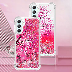 Custodia Silicone Cover Morbida Bling-Bling YB1 per Samsung Galaxy A25 5G Rosa Caldo