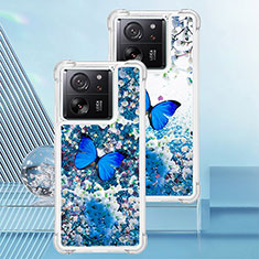 Custodia Silicone Cover Morbida Bling-Bling YB1 per Xiaomi Mi 13T 5G Blu