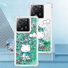 Custodia Silicone Cover Morbida Bling-Bling YB1 per Xiaomi Mi 13T 5G Verde