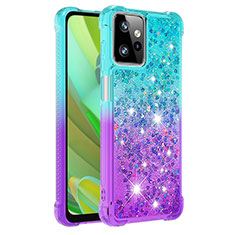 Custodia Silicone Cover Morbida Bling-Bling YB2 per Motorola Moto G Power 5G (2023) Cielo Blu