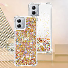 Custodia Silicone Cover Morbida Bling-Bling YB3 per Motorola Moto G 5G (2023) Oro