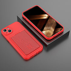 Custodia Silicone Cover Morbida KC1 per Apple iPhone 15 Plus Rosso