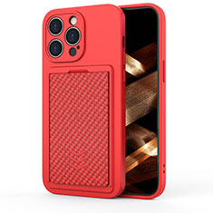 Custodia Silicone Cover Morbida KC2 per Apple iPhone 14 Pro Rosso
