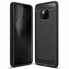 Custodia Silicone Cover Morbida Line C01 per Huawei Mate 20 Pro Nero