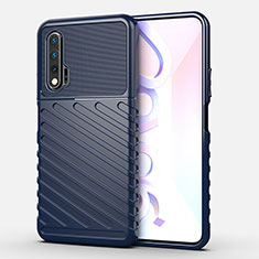 Custodia Silicone Cover Morbida Line C01 per Huawei Nova 6 5G Blu