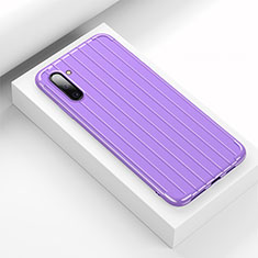 Custodia Silicone Cover Morbida Line C01 per Samsung Galaxy Note 10 5G Viola