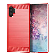 Custodia Silicone Cover Morbida Line C01 per Samsung Galaxy Note 10 Plus Rosso