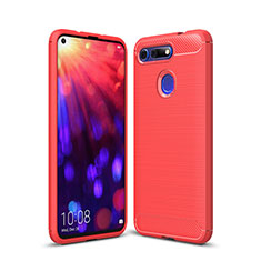 Custodia Silicone Cover Morbida Line C02 per Huawei Honor V20 Rosso