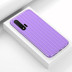 Custodia Silicone Cover Morbida Line C02 per Huawei Nova 6 Viola