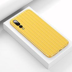 Custodia Silicone Cover Morbida Line C02 per Huawei P20 Pro Giallo