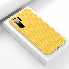 Custodia Silicone Cover Morbida Line C02 per Huawei P30 Pro Giallo