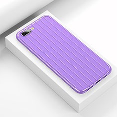 Custodia Silicone Cover Morbida Line C02 per Oppo RX17 Neo Viola