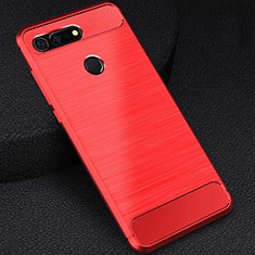 Custodia Silicone Cover Morbida Line C03 per Huawei Honor View 20 Rosso