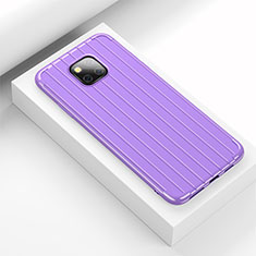 Custodia Silicone Cover Morbida Line C03 per Huawei Mate 20 Pro Viola