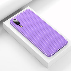 Custodia Silicone Cover Morbida Line C03 per Huawei P20 Viola